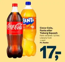 Let-Køb Coca-Cola, Fanta eller Tuborg Squash tilbud