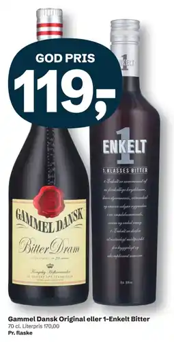 Let-Køb Gammel Dansk Bitter Dram eller 1-Enkelt Bitter tilbud