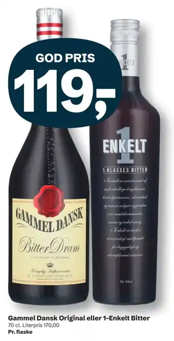 Gammel Dansk Bitter Dram eller 1-Enkelt Bitter