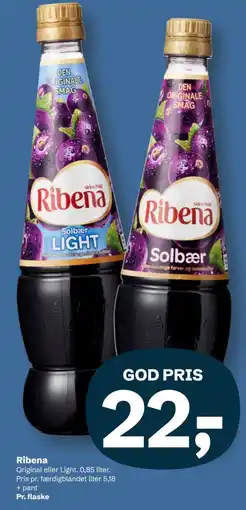 Let-Køb Ribena Original eller Light tilbud