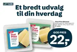 Let-Køb First Price Skiveost tilbud