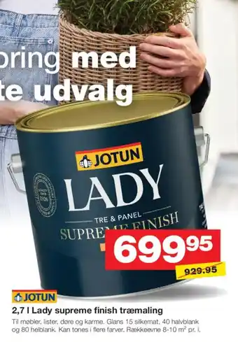 Jotun lady supreme finish træmaling