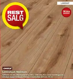 Bauhaus Logoclic Laminatgulv MyDream tilbud