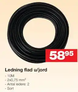 Bauhaus Ledning flad u/jord tilbud