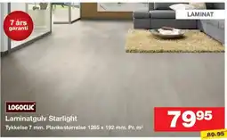 Bauhaus Logoclic Laminatgulv Starlight tilbud
