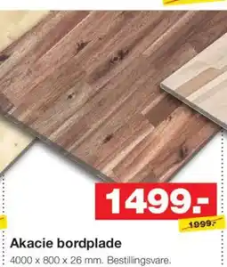 Bauhaus Akacie bordplade tilbud