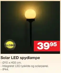 Bauhaus Globo solar led spydlampe tilbud