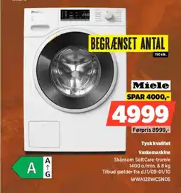 Power Miele Vaskemaskine tilbud