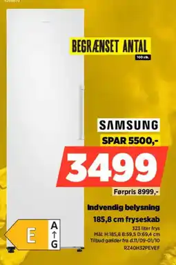 Power Samsung 185,8 cm fryseskab tilbud