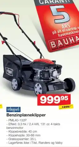 Bauhaus Scheppach Benzinpflaeneklipper tilbud