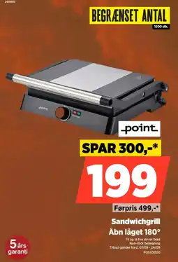 Power Point sandwichgrill tilbud