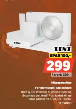 Power Senz pålægsmaskine tilbud
