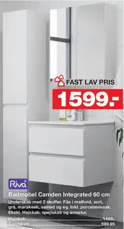 Bauhaus Riva Badmøbel Camden Integrated 60 cm tilbud