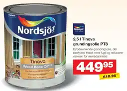 Bauhaus Nordsjö Tinova Wood Base Oil PTB tilbud