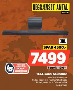Power Jbl 11.1.4-kanal soundbar tilbud