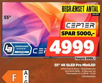 Cepter 55" 4K QLED Pro MiniLED