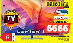 Power Cepter 65" 4K QLED Pro MiniLED tilbud