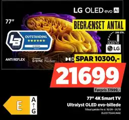 Power LG OLED evo AI 77" 4K Smart TV tilbud