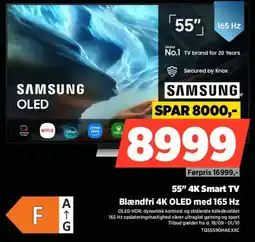 Power Samsung 55" 4K Smart TV tilbud