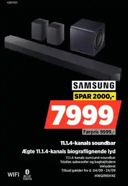 Power Samsung 11.1.4-kanals soundbar tilbud