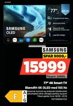 Power Samsung 77" 4K Smart TV tilbud