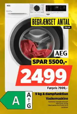 Power AEG Vaskemaskine tilbud