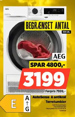 Power AEG AutoSense & antikrøl Tørretumbler tilbud
