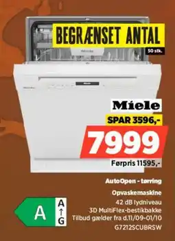 Power Miele Opvaskemaskine tilbud