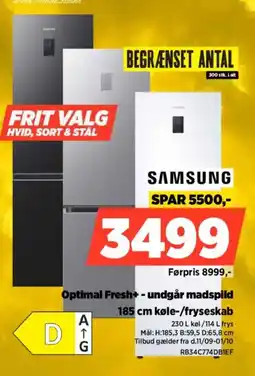 Power Samsung 185 cm køle-/fryseskab tilbud