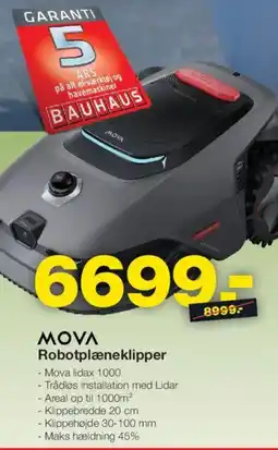 Bauhaus Mova Robotplæneklipper tilbud