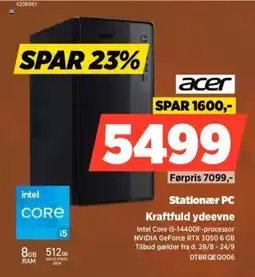 Power Acer Stationær PC Kraftfuld ydeevne tilbud