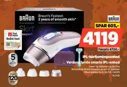 Power Braun IPL-hår fjerningsenhed tilbud