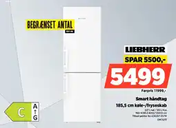 Power Liebherr 185,5 cm køle-/fryseskab tilbud