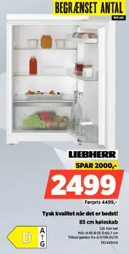 Power Liebherr 85 cm køleskab tilbud