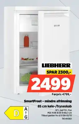 Power Liebherr SmartFrost køle-/fryseskab tilbud