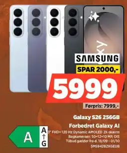 Power Samsung Galaxy S26 256GB tilbud
