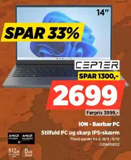 Power Ion Bærbar PC tilbud