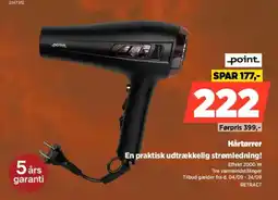 Power point hårtørrer tilbud