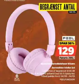 Power Feel Bluetooth-hovedtelefoner til børn tilbud