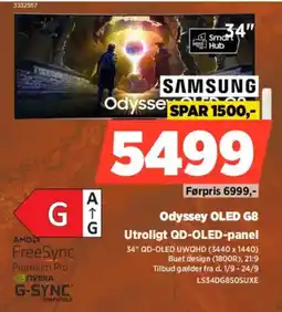 Power Samsung Odyssey OLED G8 tilbud