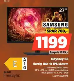 Power Samsung Odyssey G5 tilbud