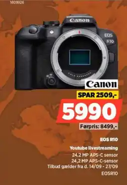 Power Canon EOS R10 tilbud