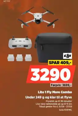 Power Dji Lito 1 Fly More Combo tilbud