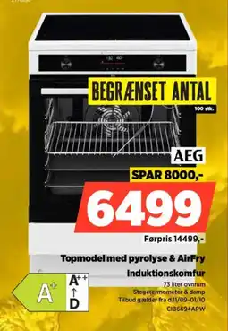 Power Aeg topmodel med pyrolyse & airfry induktionskomfur tilbud