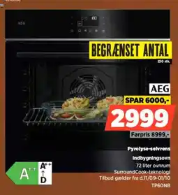 Power AEG Pyrolyse-selvrens Indbygningsovn tilbud
