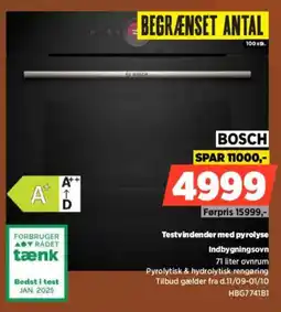 Power Bosch testvindender med pyrolyse tilbud