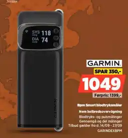 Power Garmin Bpm Smart blodtryksmåler tilbud