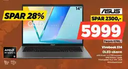 Power Asus Vivobook S14 OLED-skærm tilbud