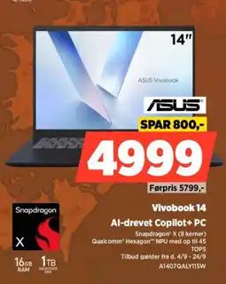 Power Asus Vivobook 14 tilbud