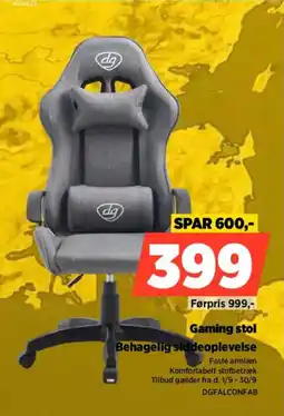 Power Dg Gaming stol tilbud